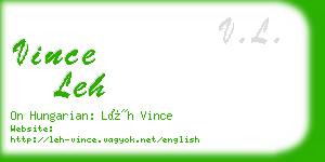 vince leh business card